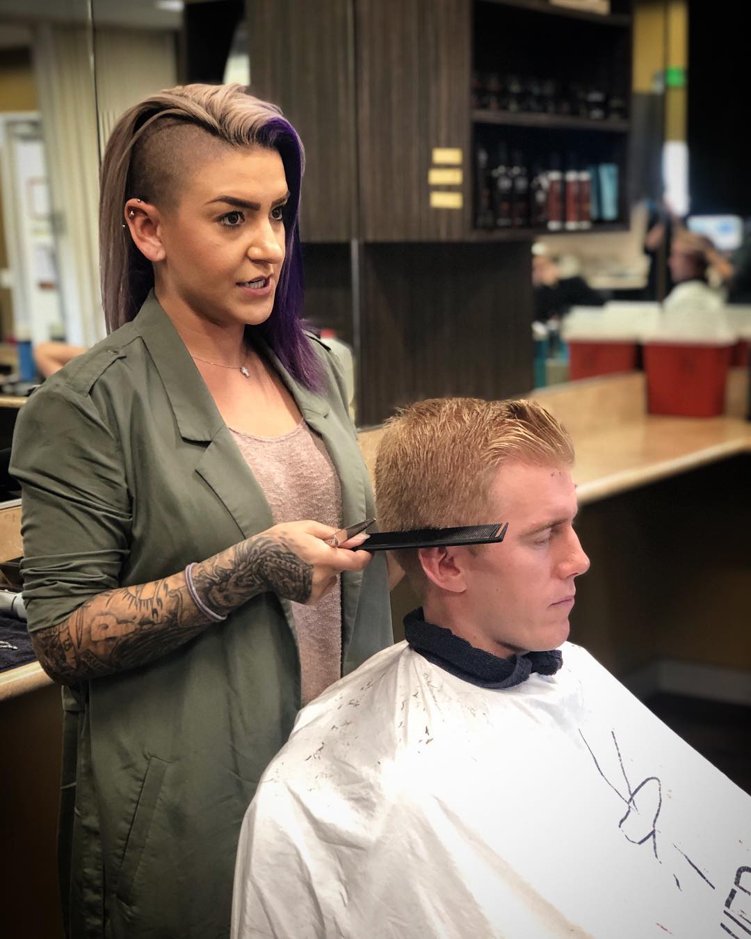 Teffi Locatelli: Barber Educator at Bellus Academy in Poway.